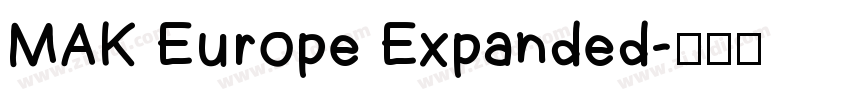 MAK Europe Expanded字体转换